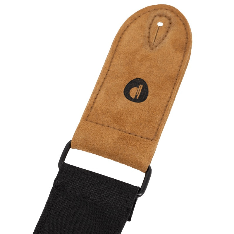 SANGLE PRODIPE POLYESTER NOIR 50MM DOUBLEE CUIR DAIM