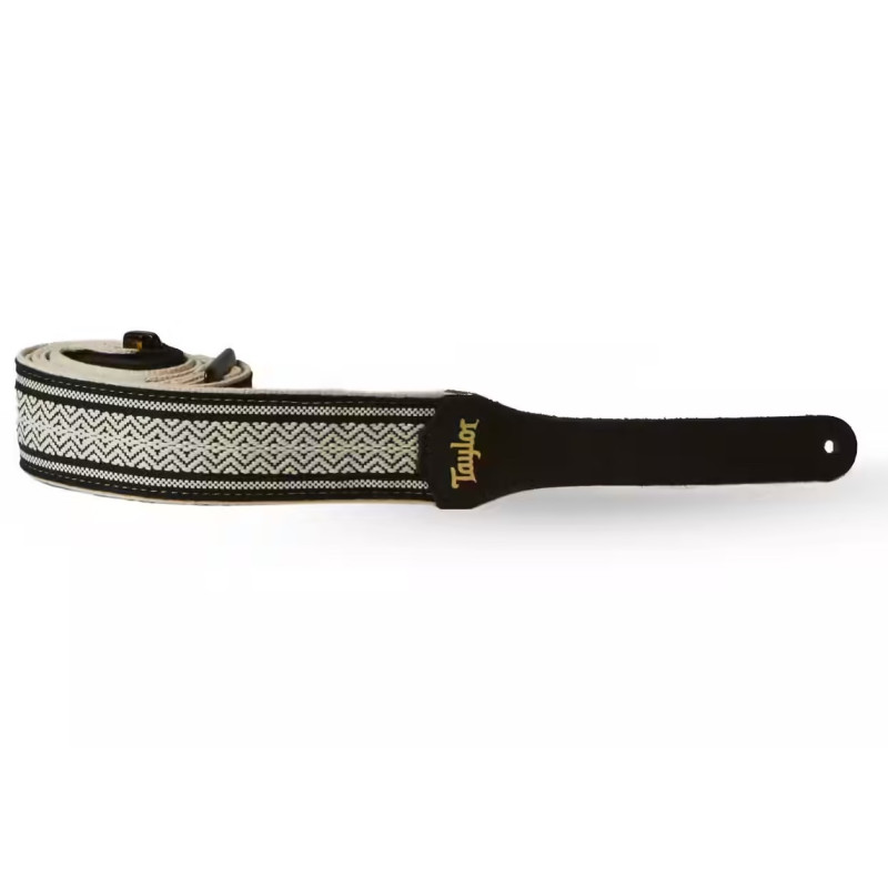 SANGLE TAYLOR 2 ACADEMY JACQUARD/COTON BLANC/NOIR 4015-20