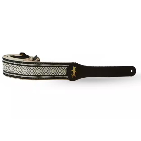 SANGLE TAYLOR 2 ACADEMY JACQUARD/COTON BLANC/NOIR 4015-20