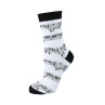 CHAUSSETTES 35/38 BLANCHES MOTIF PARTITIONS SOBB3538