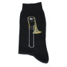 CHAUSSETTES 39/42 NOIRES MOTIF TROMBONE MUSIK-BOUTIQUE SOTB3942
