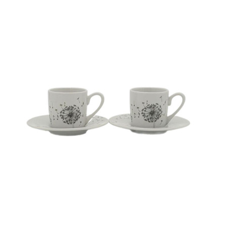 TASSES ESPRESSO 2 PIECES BLANCHE PISSENLIT 6140POES 