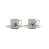 TASSES ESPRESSO 2 PIECES BLANCHE PISSENLIT 6140POES 