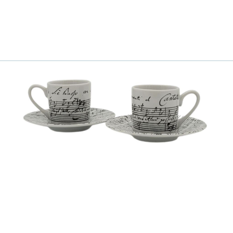 TASSES ESPRESSO 2 PIECES CANTATE MUSIK-BOUTIQUE 6143POES