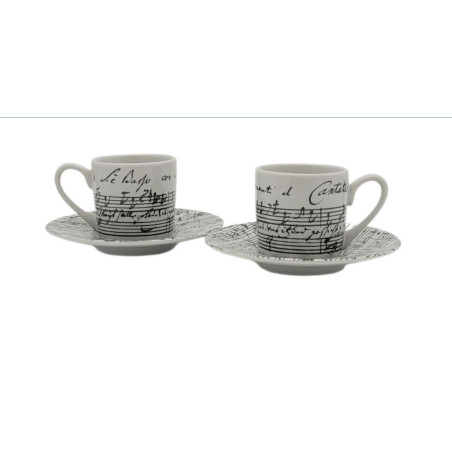 TASSES ESPRESSO 2 PIECES CANTATE MUSIK-BOUTIQUE 6143POES