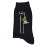CHAUSSETTES 43/45 NOIRES MOTIF TROMBONE MUSIK-BOUTIQUE SOTB4345