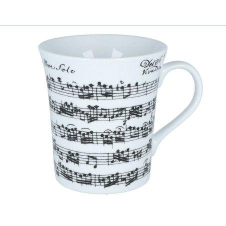 MUG SONATE VIVALDI BLANC MUSIK-BOUTIQUE 6132POBE