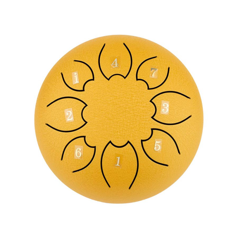 STEEL TONGUE DRUM HAYMAN DOM 6" 8 NOTES C MAJOR GOLD HTD0608/GD