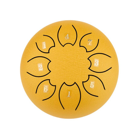 STEEL TONGUE DRUM HAYMAN DOM 6" 8 NOTES C MAJOR GOLD HTD0608/GD