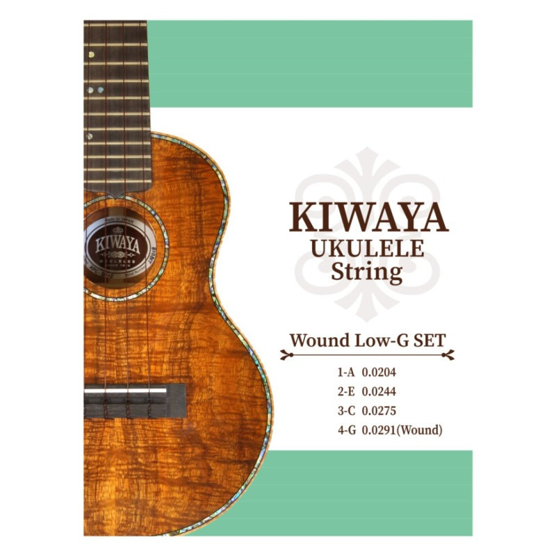 KIWAYA UKULELE LOW-G SOPRANO/CONCERT/TENOR JEU KWLG