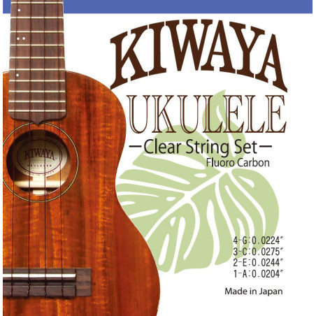 KIWAYA UKULELE FLUO CARBON SOPRANO-CONCERT-TENOR JEU KFC
