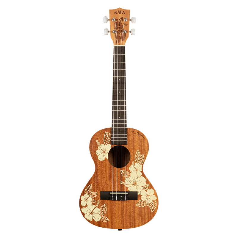 UKULELE KALA TENOR MAORI HIBISCUS MAHOGANY AVEC HOUSSE