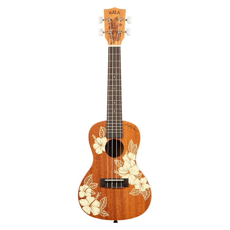UKULELE KALA CONCERT MAORI HIBISCUS MAHOGANY AVEC HOUSSE