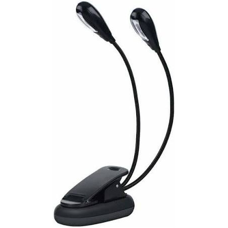 LAMPE DE PUPITRE LM PRO DOUBLE BRANCHE NOIR