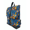 SAC A DOS BE PASSIONATE MOTIFS GUITARES COLORIS BLEU