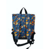 SAC A DOS BE PASSIONATE MOTIFS GUITARES COLORIS BLEU