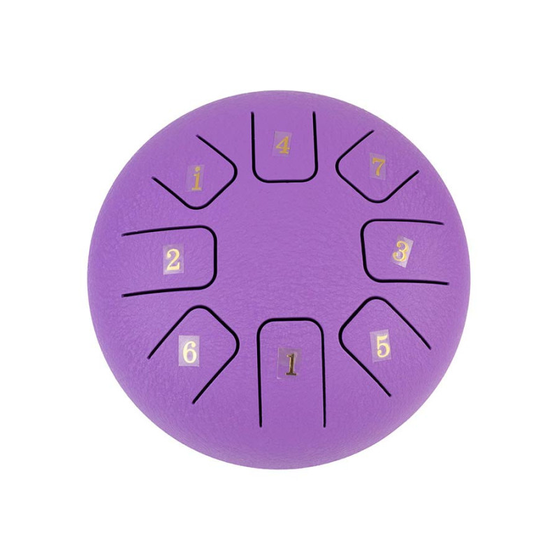 STEEL TONGUE DRUM HAYMAN DOM 6" 8 NOTES C MAJOR PURPLE HTD0608/PU