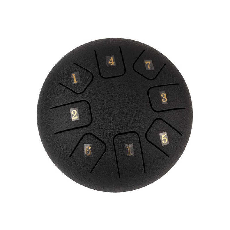 STEEL TONGUE DRUM HAYMAN DOM 6" 8 NOTES C MAJOR GRIS ANTHRACITE HTD0608/RB