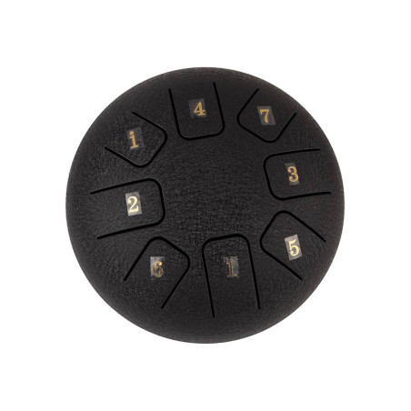 STEEL TONGUE DRUM HAYMAN DOM 6" 8 NOTES C MAJOR GRIS ANTHRACITE HTD0608/RB