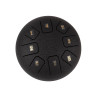 STEEL TONGUE DRUM HAYMAN DOM 6" 8 NOTES C MAJOR GRIS ANTHRACITE HTD0608/RB