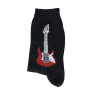 CHAUSSETTES 43/45 NOIRES MOTIF GUITARE ELECTRIQUE MUSIK-BOUTIQUE SOEG4345