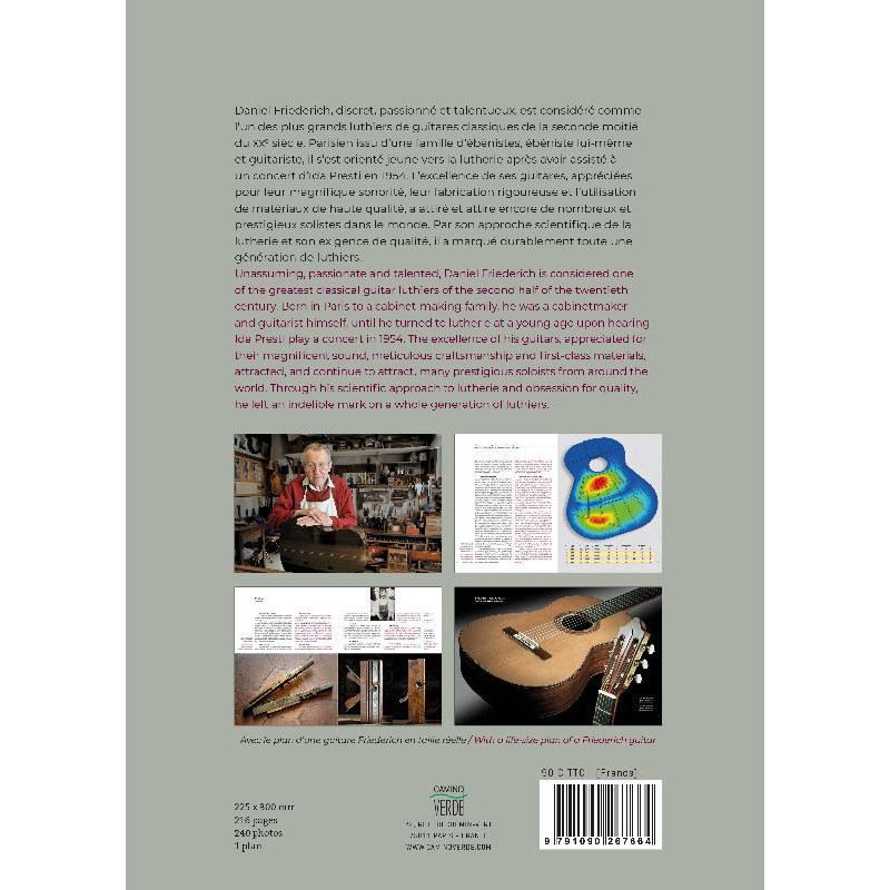 LIVRE DANIEL FRIEDERICH LUTHIER D'ART
