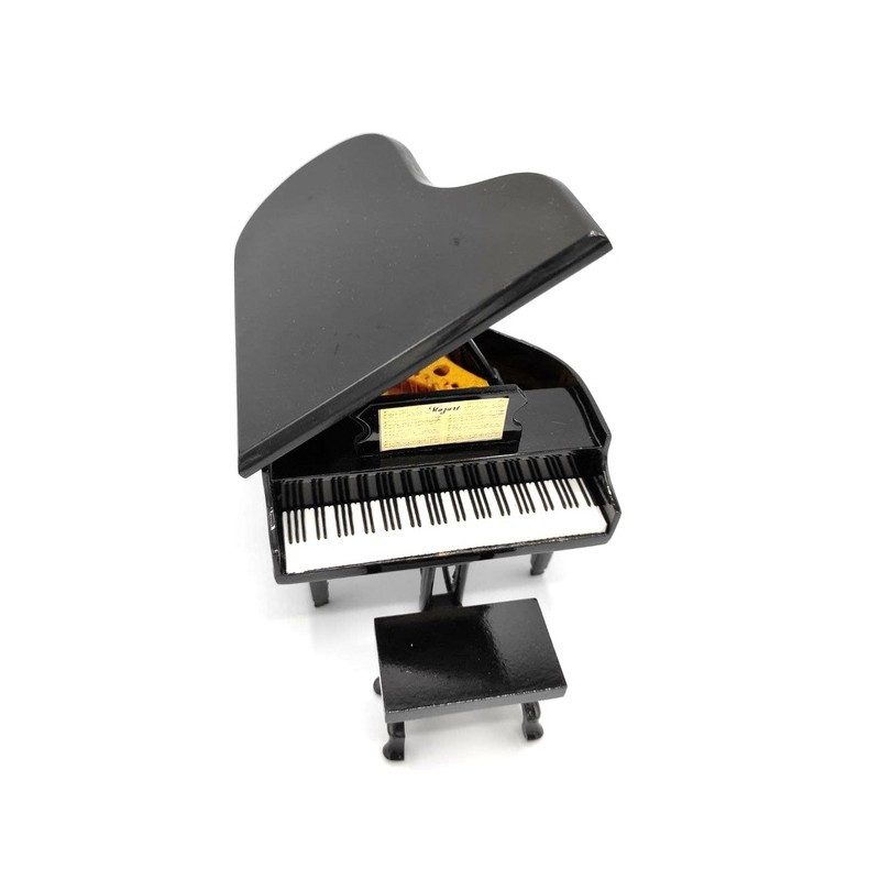 MINIATURE PIANO A QUEUE NOIR