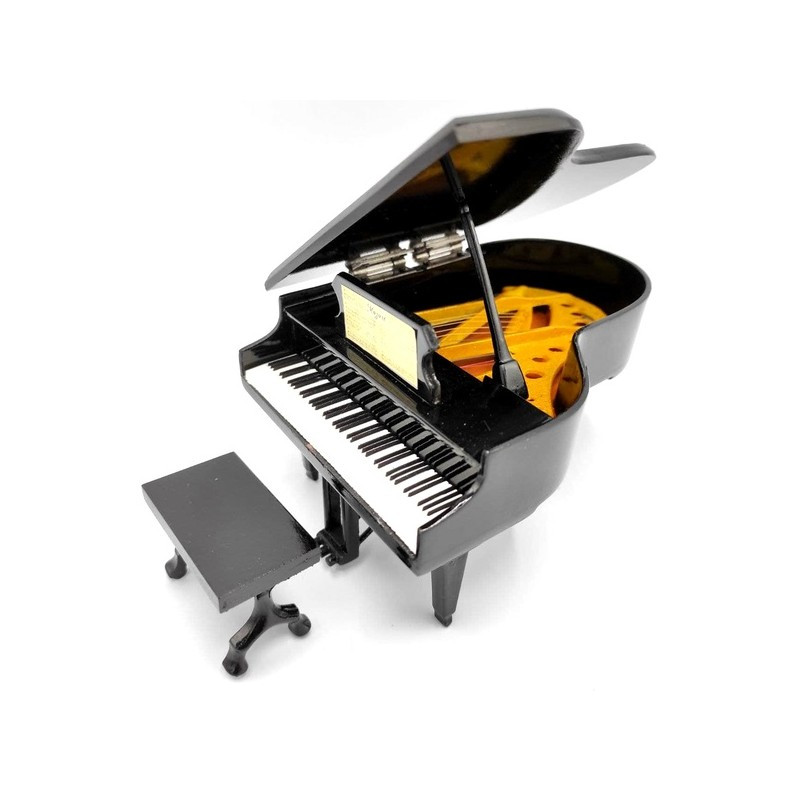 MINIATURE PIANO A QUEUE NOIR