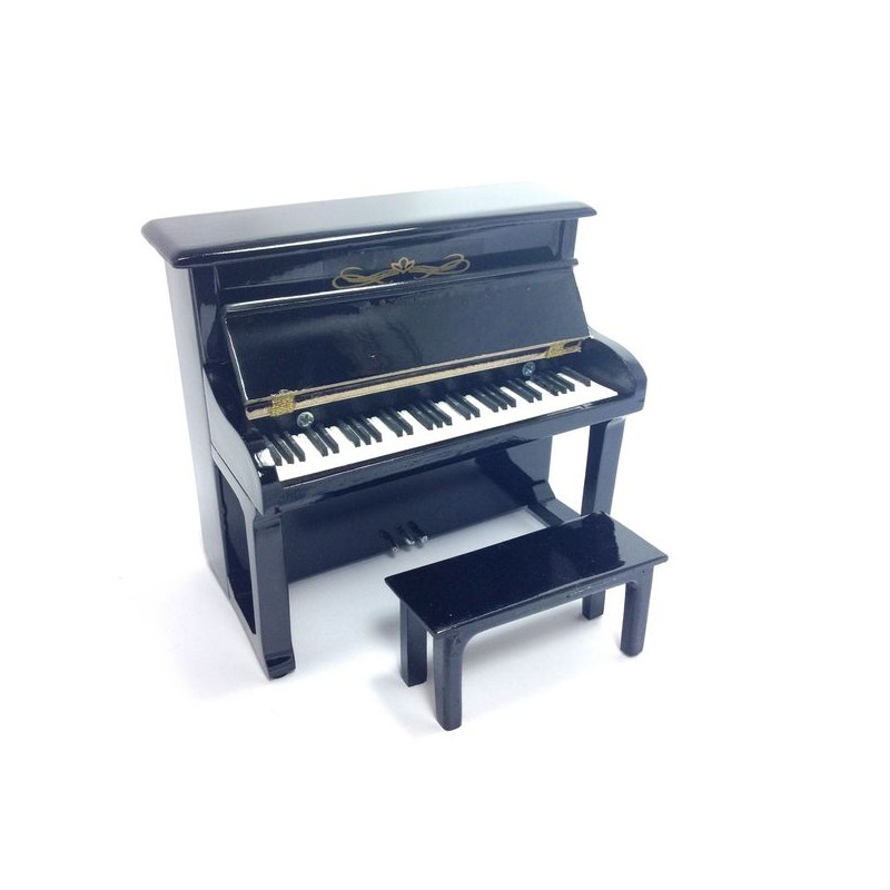 MINIATURE PIANO DROIT NOIR