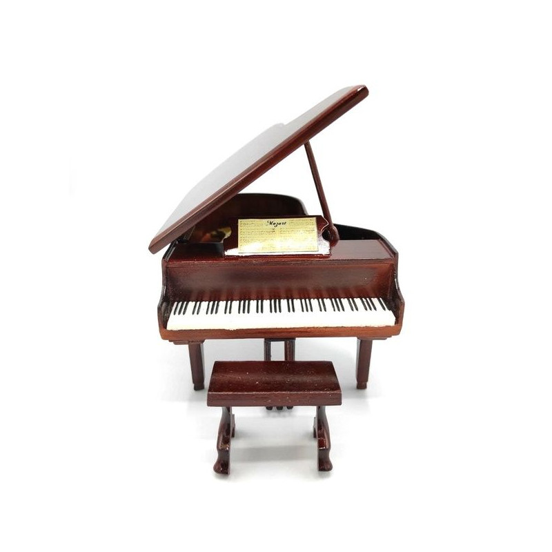 MINIATURE PIANO A QUEUE MARRON