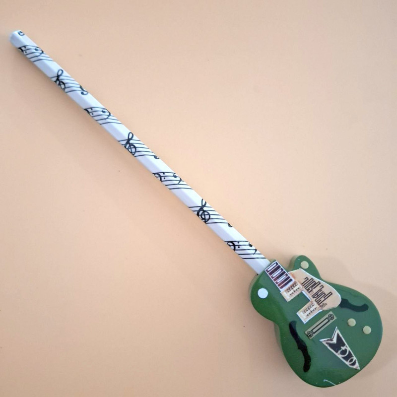 CAPUCHON DECORATIF POUR CRAYON ELECTRIQUE JAZZ VERTE PCP0217