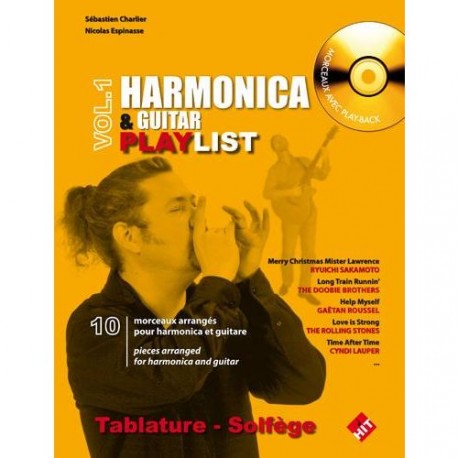 CHARLIER HARMONICA ET GUITARE PLAYLIST (PACK PARTITION+CD)