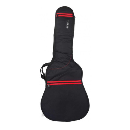HOUSSE STEFY LINE FOLK 8 MM NOIR/ROUGE