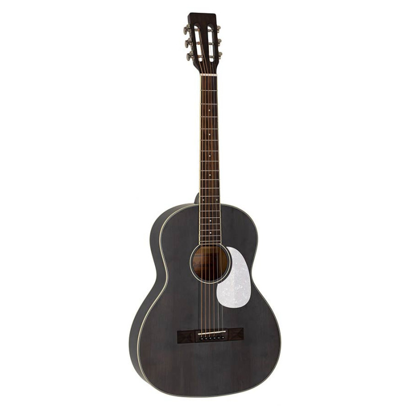 GUITARE FOLK RICHWOOD HERITAGE SERIE PARLOR TABLE EN CEDRE MASSIF NOIRE HSP-35-MBK