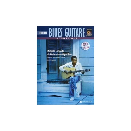 BLUES GUITARE ACOUSTIC DEBUTANT TABLATURES (PACK PARTITION+CD)