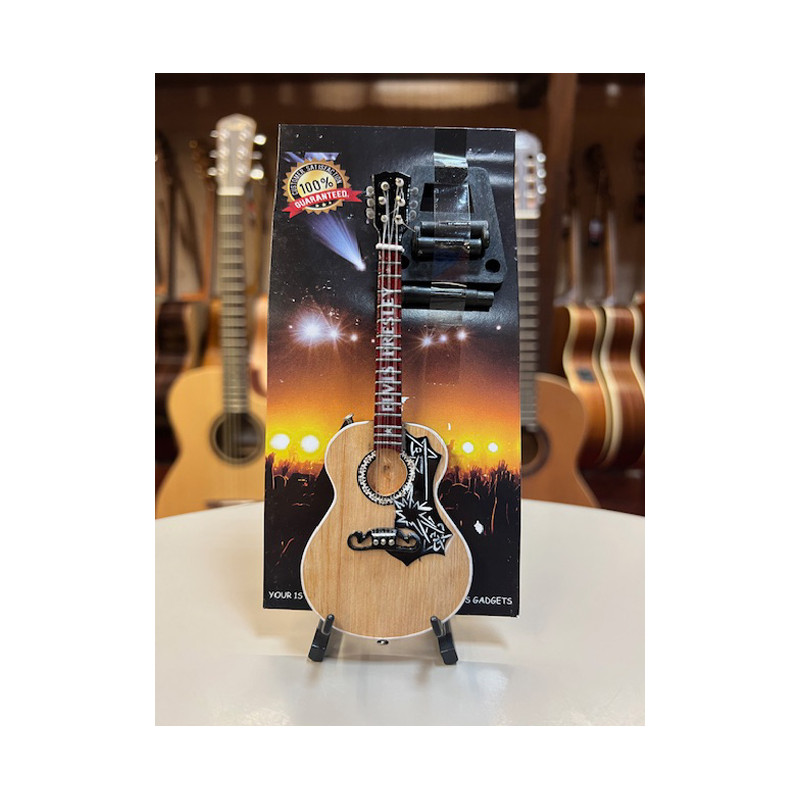 MINIATURE BABY GUITAR ELVIS 15CM