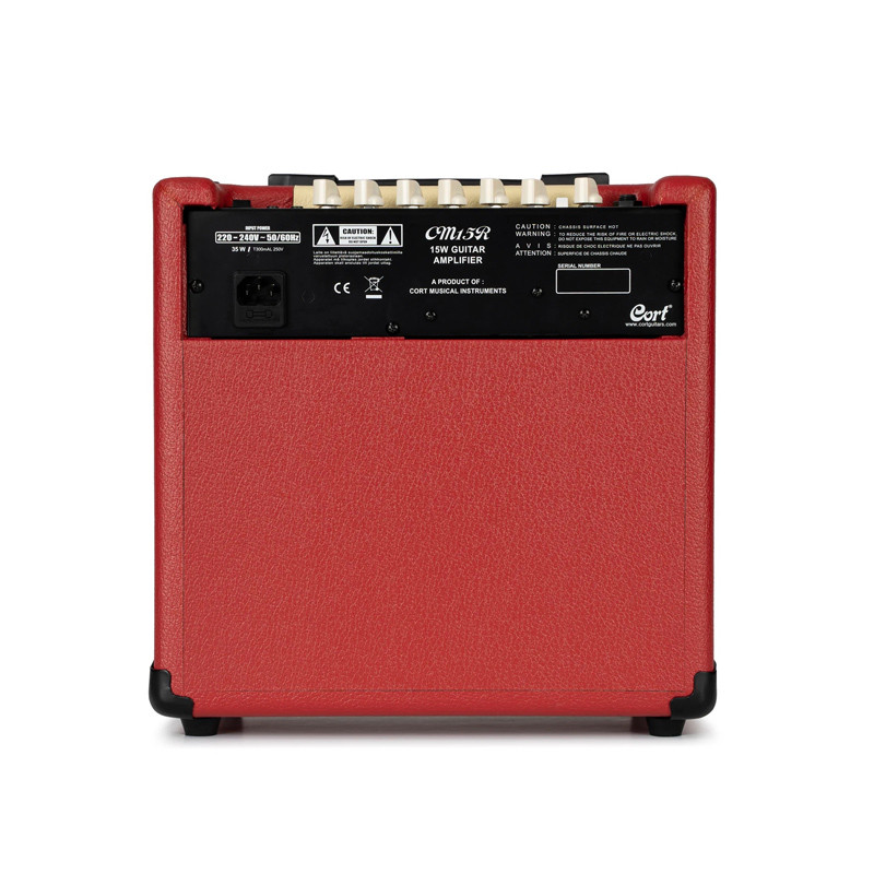 AMPLI CORT 15W REVERB ROUGE CM15RDR