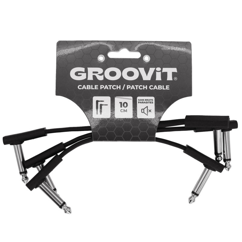 CABLE GROOVIT PATCH PLAT 10CM PACK DE 3