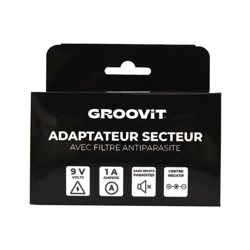 ALIMENTATION GROOVIT 9V 1A AVEC FILTRE ANTI-PARASITE