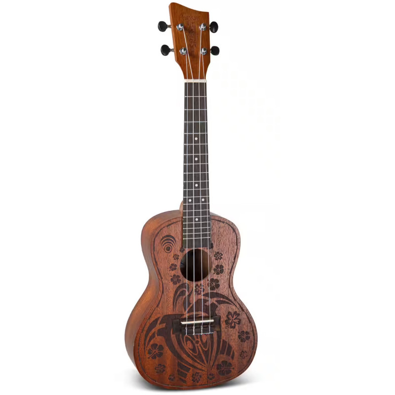 UKULELE VGS MONOA CONCERT WILDLIFE CRAZY TURTLE VG512464