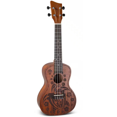 UKULELE VGS MONOA CONCERT WILDLIFE CRAZY TURTLE VG512464