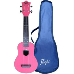 UKULELE FLIGHT SOPRANO ABS TRAVEL ROSE TUS35PK
