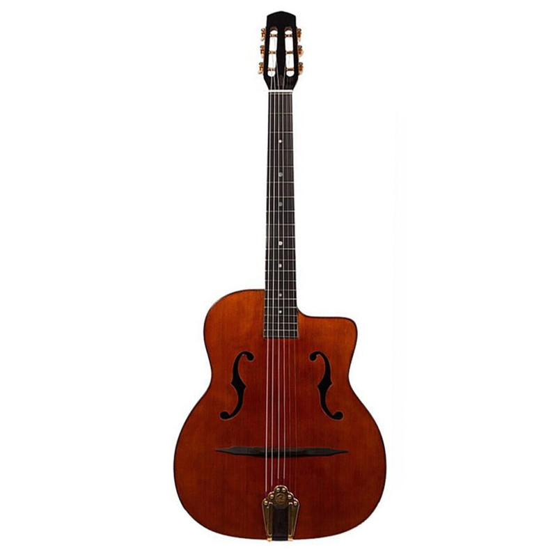 GUITARE ALTAMIRA MANOUCHE STYLE DI MAURO FINITION ANTIQUE AVEC ETUI M01F AT040