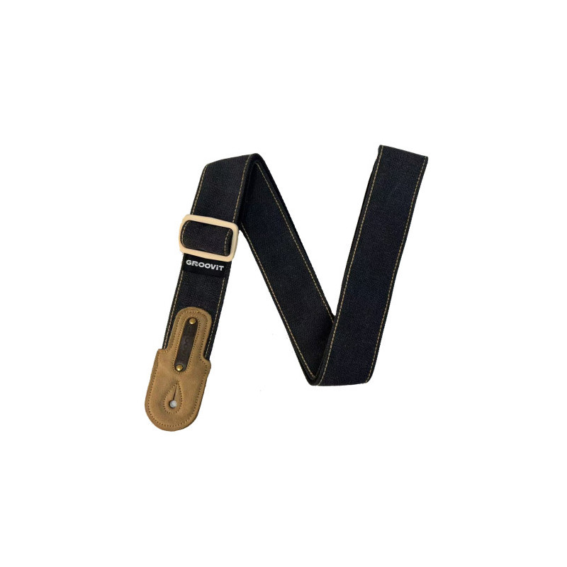 SANGLE GOOVIT PREMIUM JEAN TISSÉ COAL BLACK