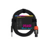 CABLE HAUT-PARLEUR BOSTON BLACK JACK   CONNECTEURS SPEAKON VERS JACK 6,35 MM   10M SC-220-10