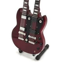 MINIATURE GUITARE JIMMY PAGE DOUBLE MANCHE 27CM