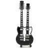 MINIATURE GUITARE JIMMY PAGE DOUBLE MANCHE SG NOIRE 27CM 
