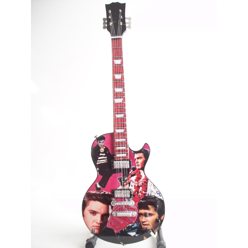 MINIATURE GUITARE ELVIS PRESLEY 27CM