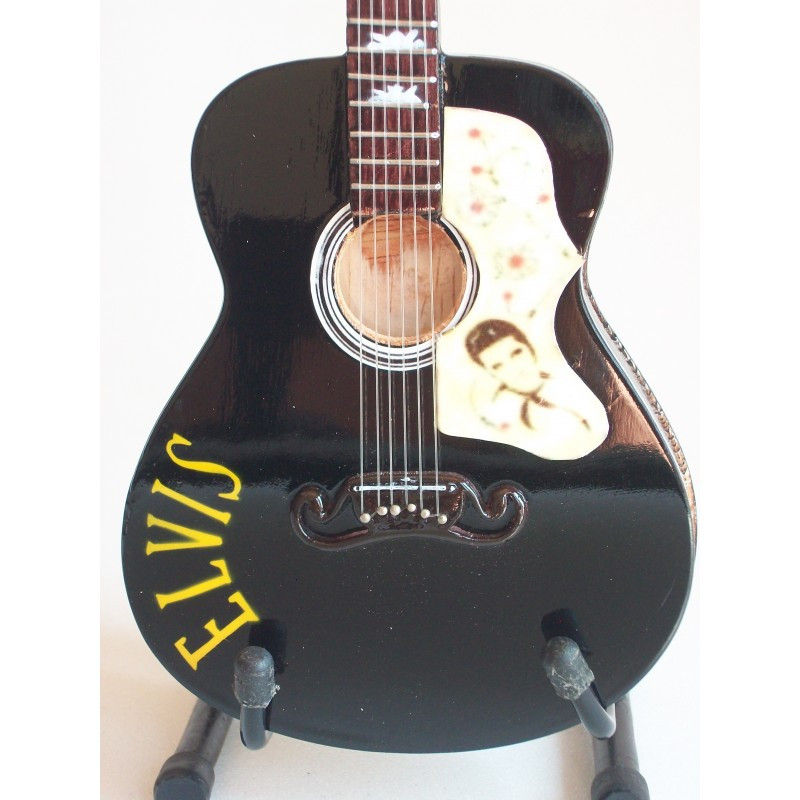 MINIATURE GUITARE ELVIS ACOUSTIQUE 27CM