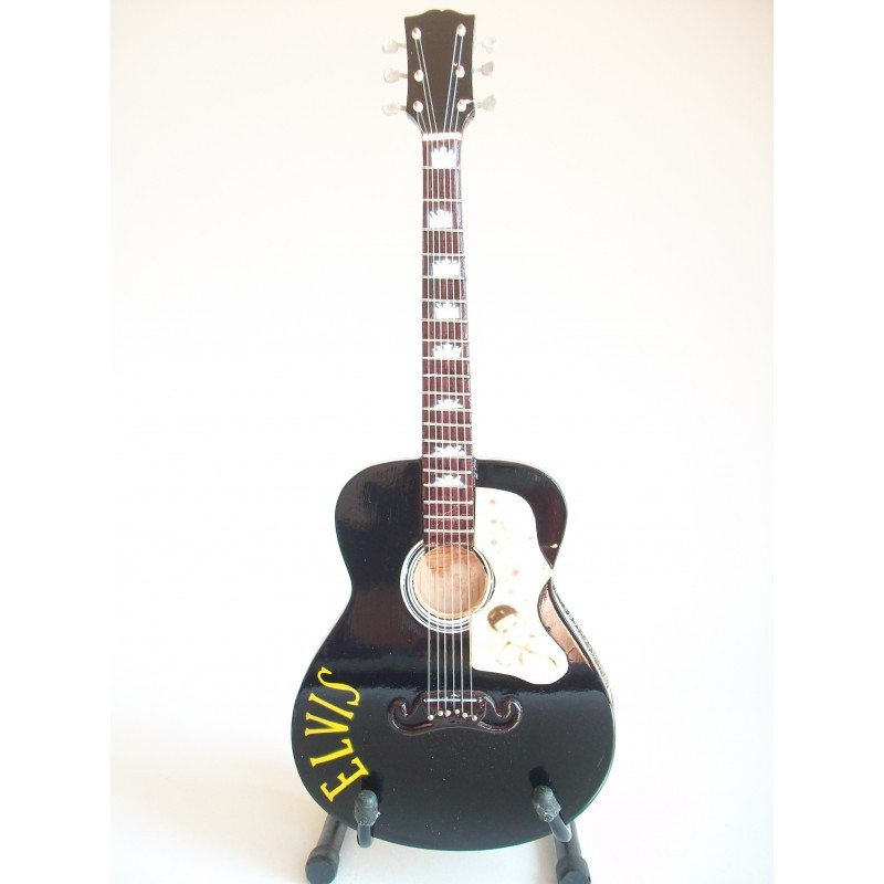 MINIATURE GUITARE ELVIS ACOUSTIQUE 27CM